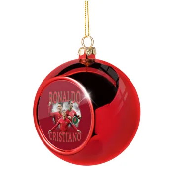 Cristiano Ronaldo, Christmas tree ball Red 8cm