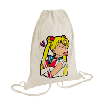 Sailor Moon, Τσάντα πλάτης πουγκί GYMBAG natural (28x40cm)