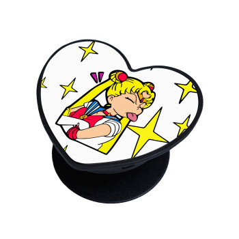Sailor Moon, Phone Holders Stand  καρδιά Μαύρο Βάση Στήριξης Κινητού στο Χέρι