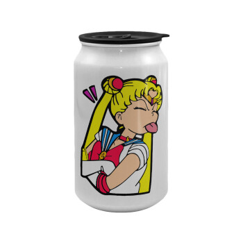 Sailor Moon, Κούπα ταξιδιού μεταλλική με καπάκι (tin-can) 500ml