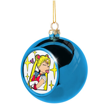 Sailor Moon, Χριστουγεννιάτικη μπάλα δένδρου Μπλε 8cm