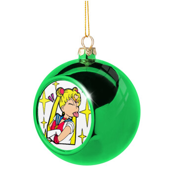 Sailor Moon, Χριστουγεννιάτικη μπάλα δένδρου Πράσινη 8cm