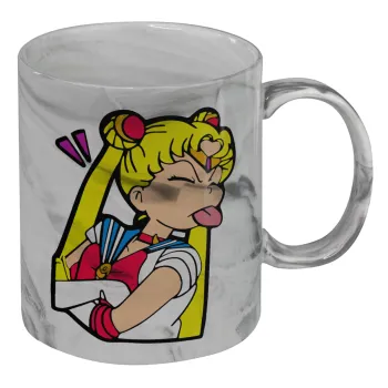 Sailor Moon, Mug ceramic marble style, 330ml