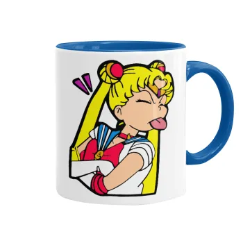 Sailor Moon, Mug colored blue, ceramic, 330ml