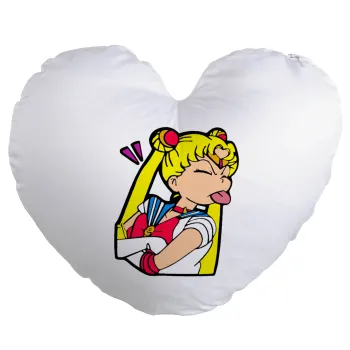Sailor Moon, Μαξιλάρι καναπέ καρδιά 40x40cm περιέχεται το  γέμισμα