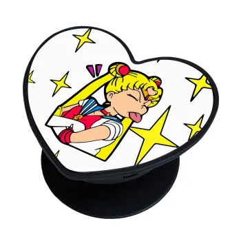 Sailor Moon, Phone Holders Stand  καρδιά Μαύρο Βάση Στήριξης Κινητού στο Χέρι