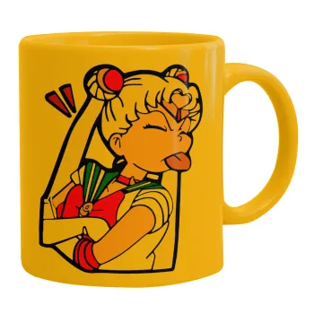Sailor Moon, Κούπα, κεραμική κίτρινη, 330ml