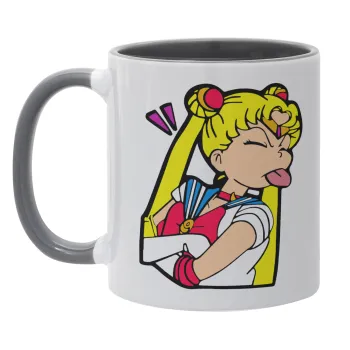 Sailor Moon, Mug colored grey, ceramic, 330ml