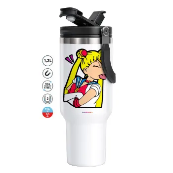 Sailor Moon, Mega Stainless steel Tumbler with lid, double wall 1,2L