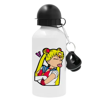 Sailor Moon, Μεταλλικό παγούρι νερού, Λευκό, αλουμινίου 500ml