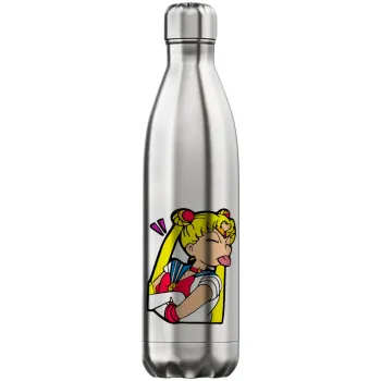 Sailor Moon, Inox (Stainless steel) hot metal mug, double wall, 750ml