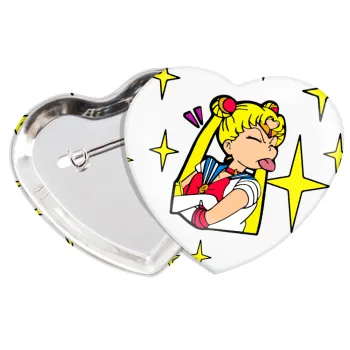 Sailor Moon, Κονκάρδα παραμάνα καρδιά (57x52mm)