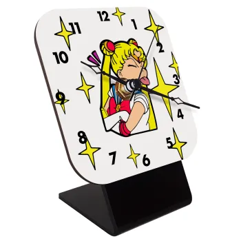 Sailor Moon, Quartz Wooden table clock with hands (10cm)