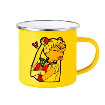 Sailor Moon, Yellow Enamel Metallic Cup 360ml