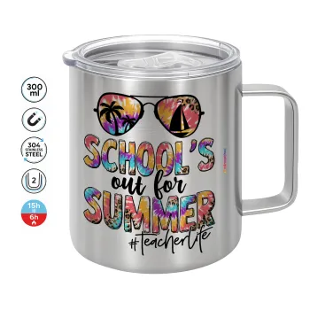 School's Out For Summer Teacher Life, Mug Stainless steel double wall 300ml