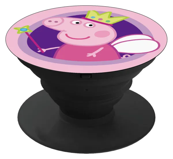 Peppa pig Queen — Phone Holders Stand  Μαύρο Βάση Στήριξης Κινητού στο Χέρι