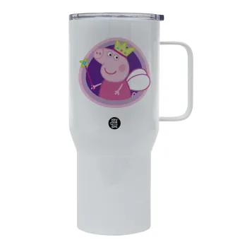 Peppa pig Queen, Mega Stainless steel Tumbler with lid, double wall 750L