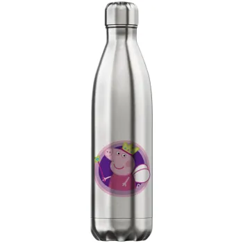 Peppa pig Queen, Inox (Stainless steel) hot metal mug, double wall, 750ml