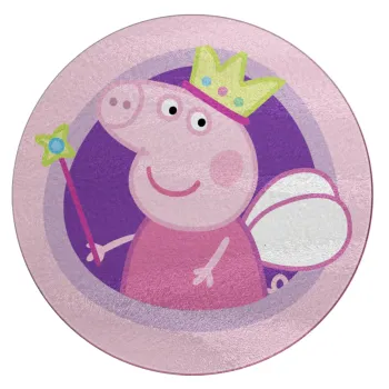 Peppa pig Queen, Επιφάνεια κοπής γυάλινη στρογγυλή (30cm)
