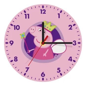 Peppa pig Queen, Wooden wall clock (20cm)