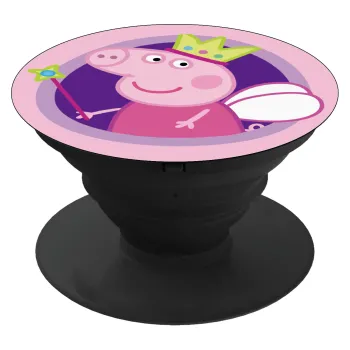 Peppa pig Queen, Phone Holders Stand  Black Hand-held Mobile Phone Holder