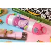 Easter candle, Childrens hot water bottle, stainless steel, with safety straw, PINK (500ml)
