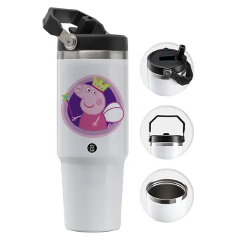 Peppa pig Queen, Θερμός Ανοξείδωτο 30oz με χερούλι