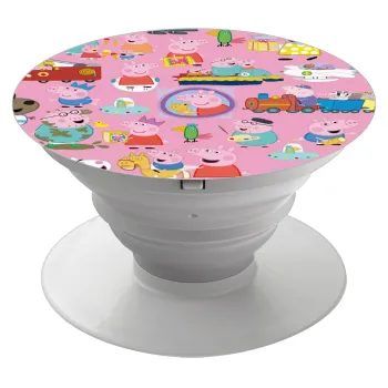 Peppa pig Characters, Phone Holders Stand  Λευκό Βάση Στήριξης Κινητού στο Χέρι