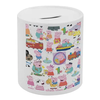 Peppa pig Characters, Κουμπαράς πορσελάνης με τάπα