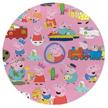 Peppa pig Characters, Mousepad Round 20cm