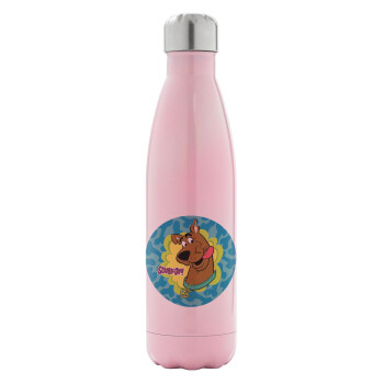 Scooby Doo, Metal mug thermos Pink Iridiscent (Stainless steel), double wall, 500ml