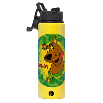 Scooby Doo, Μεταλλικό παγούρι νερού με καπάκι ασφαλείας, αλουμινίου 850ml