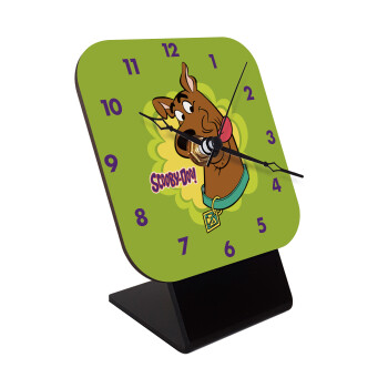 Scooby Doo, Επιτραπέζιο ρολόι ξύλινο με δείκτες (10cm)