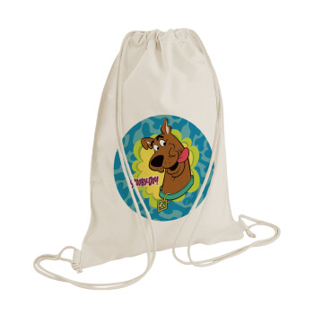 Scooby Doo, Backpack bag GYMBAG natural (28x40cm)