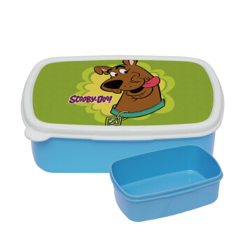 Scooby Doo, ΜΠΛΕ παιδικό δοχείο φαγητού (lunchbox) πλαστικό (BPA-FREE) Lunch Βox M18 x Π13 x Υ6cm