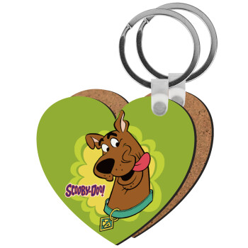 Scooby Doo, Μπρελόκ Ξύλινο καρδιά MDF