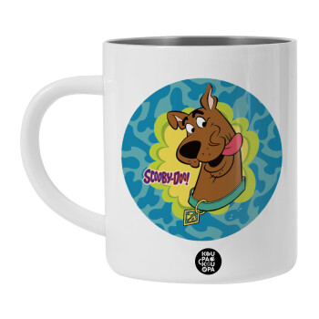 Scooby Doo, BIG Mug Stainless steel double wall (450ml, White)