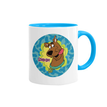 Scooby Doo, Mug colored light blue, ceramic, 330ml