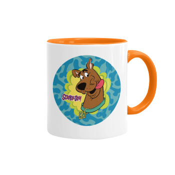 Scooby Doo, Κούπα χρωματιστή πορτοκαλί, κεραμική, 330ml