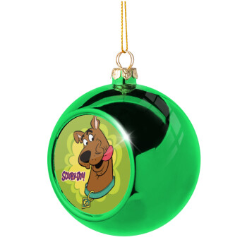 Scooby Doo, Χριστουγεννιάτικη μπάλα δένδρου Πράσινη 8cm