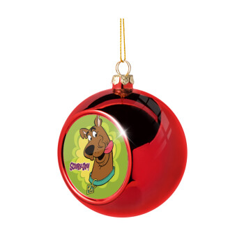 Scooby Doo, Χριστουγεννιάτικη μπάλα δένδρου Κόκκινη 8cm