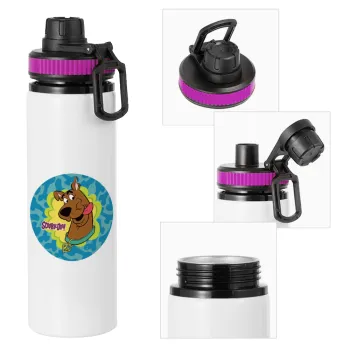 Scooby Doo, Metallic water bottle with safety lid, 850ml aluminum