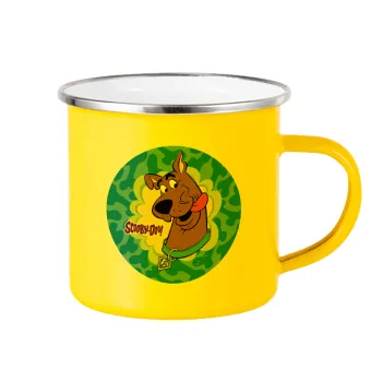 Scooby Doo, Yellow Enamel Metallic Cup 360ml