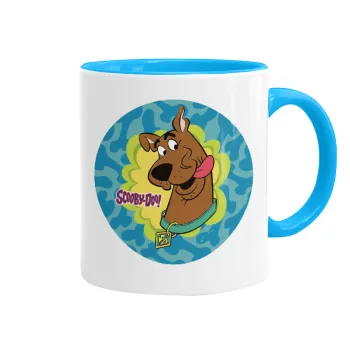 Scooby Doo, Mug colored light blue, ceramic, 330ml