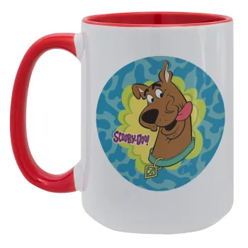 Scooby Doo, Κούπα Mega 15oz, κεραμική Κόκκινη, 450ml