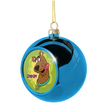 Scooby Doo, Blue Christmas tree ball ornament 8cm