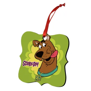Scooby Doo, Christmas ornament polygon wooden 7.5cm