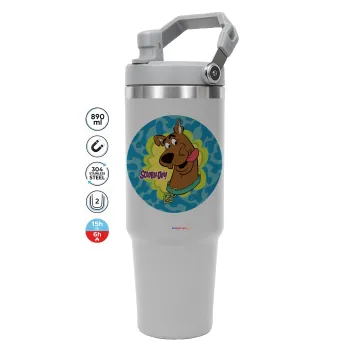 Scooby Doo, ΓΚΡΙ χρώματος Θερμός Ανοξείδωτο 890ml (30oz) με χερούλι