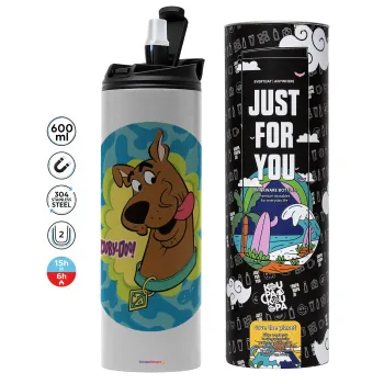 Scooby Doo, Tumbler ποτήρι θερμό ΓΚΡΙ από ανοξείδωτο ατσάλι 600ml