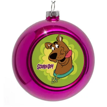 Scooby Doo, Στολίδι Χριστουγεννιάτικη μπάλα δένδρου Μωβ 8cm